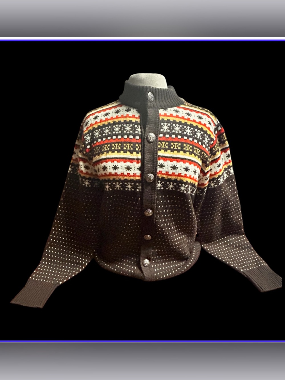 Vintage Lord Jeff women’s medium cardigan made in usa Euc